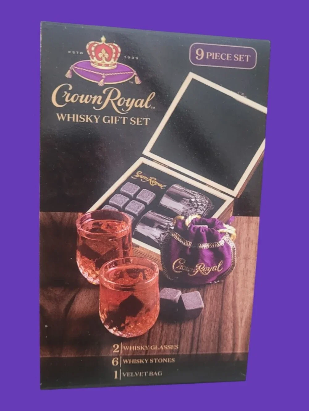 Crown Royal & Co. 9-Piece Whiskey Gift Box Set